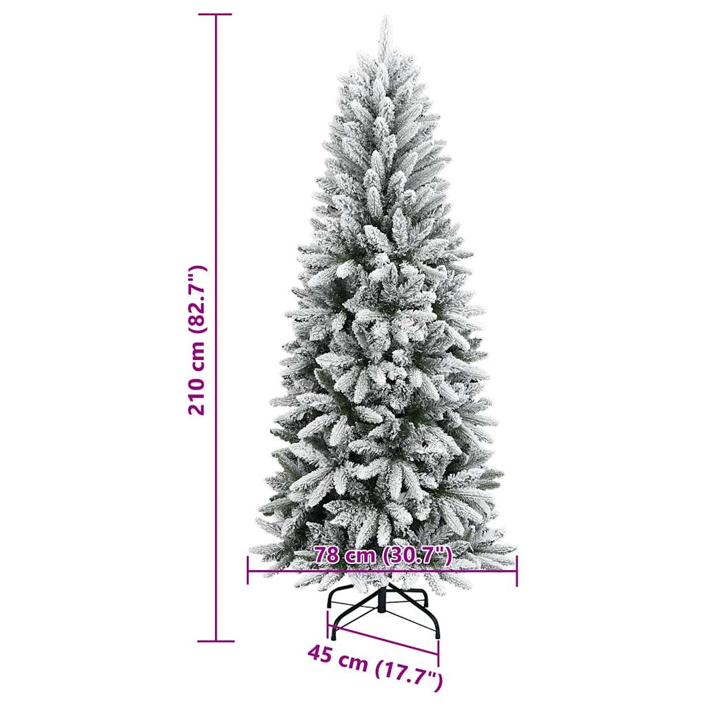 Artificial Christmas Tree With Flocked Snow Pvc&Pe