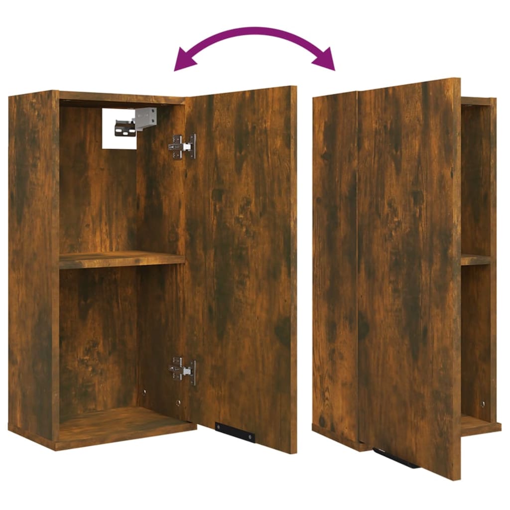 5 Piece Bathroom Cabinet Set Engineered Wood