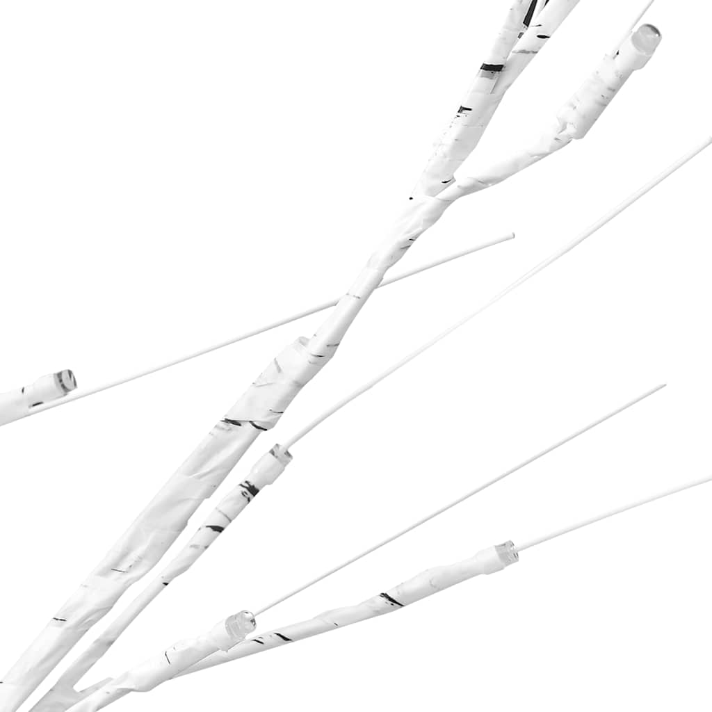 Led White Birch Tree Warm White 128 Leds