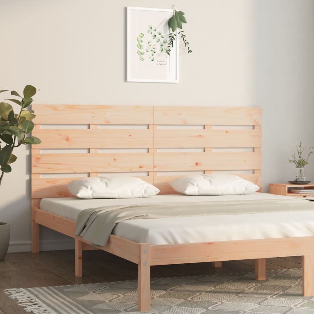 Headboard 160X3X80 Cm Solid Wood Pine