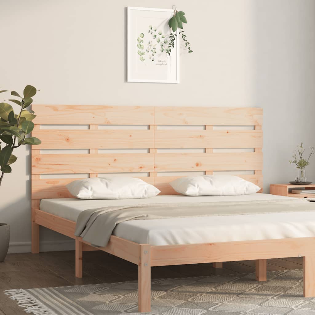 Headboard 160X3X80 Cm Solid Wood Pine