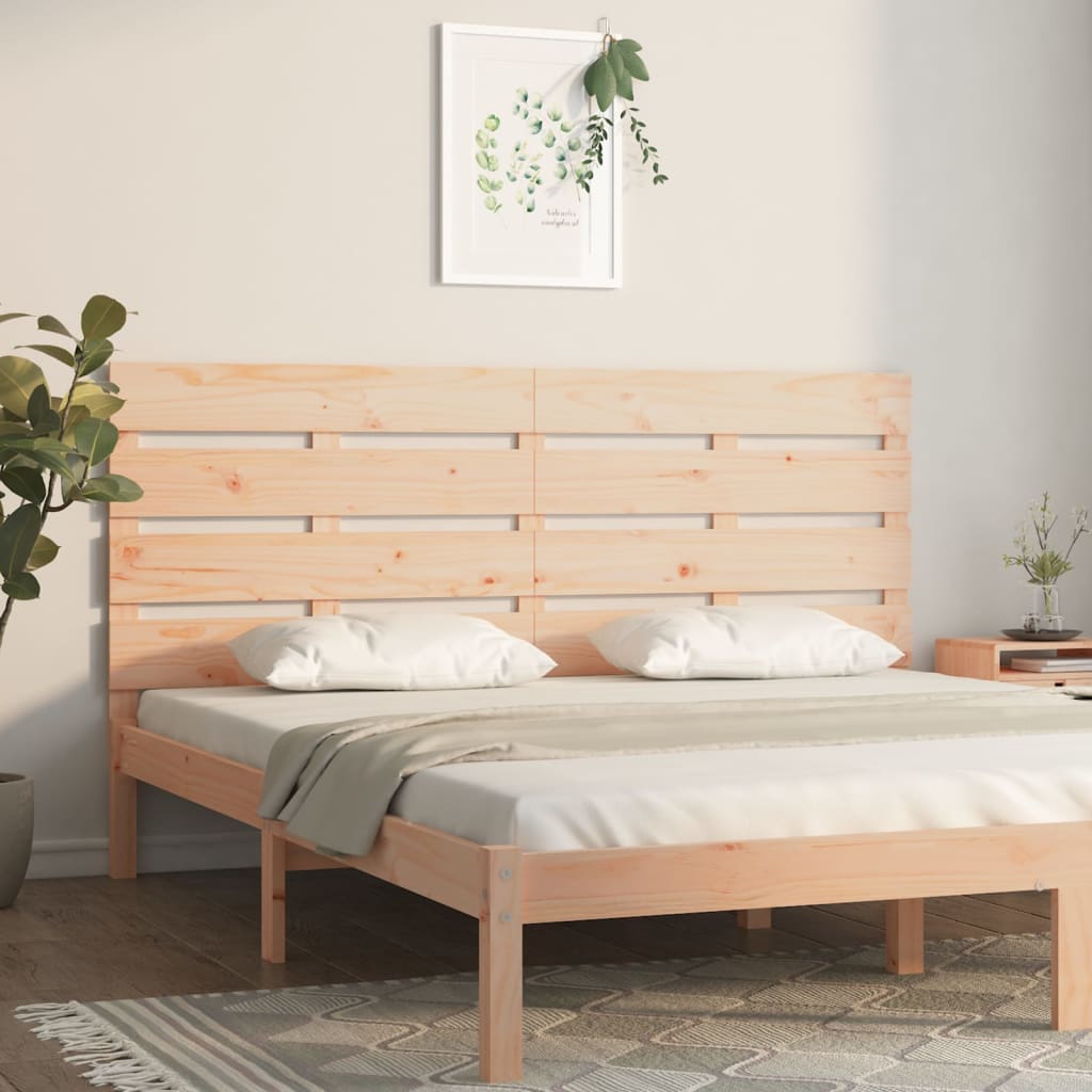 Headboard 160X3X80 Cm Solid Wood Pine