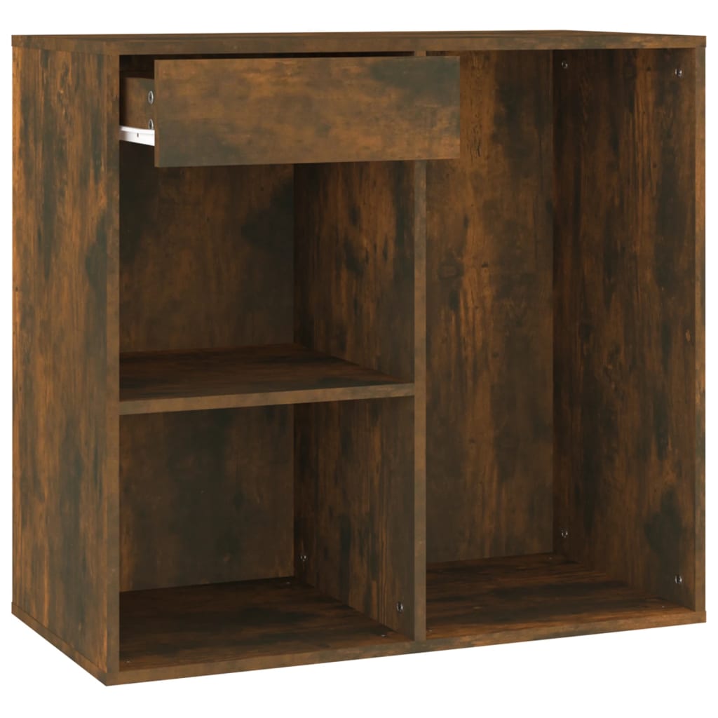 Led Dressing Table With Cabinets Engineered Wood