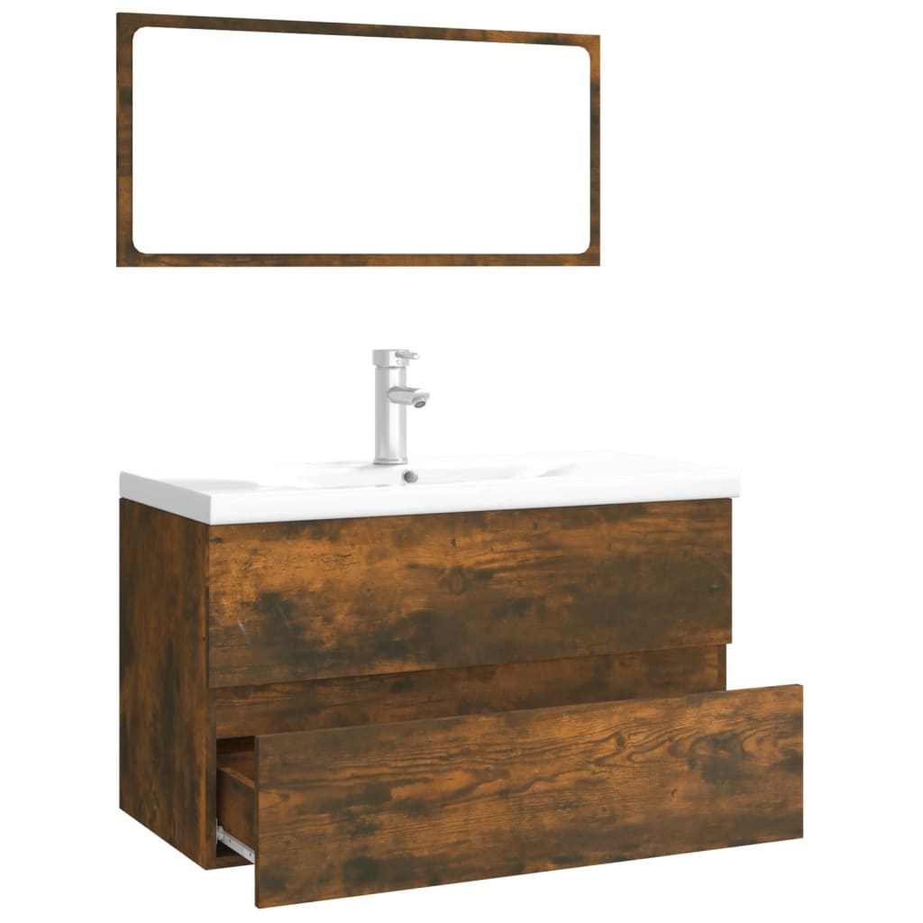 Bathroom Furniture Set Engineered Wood