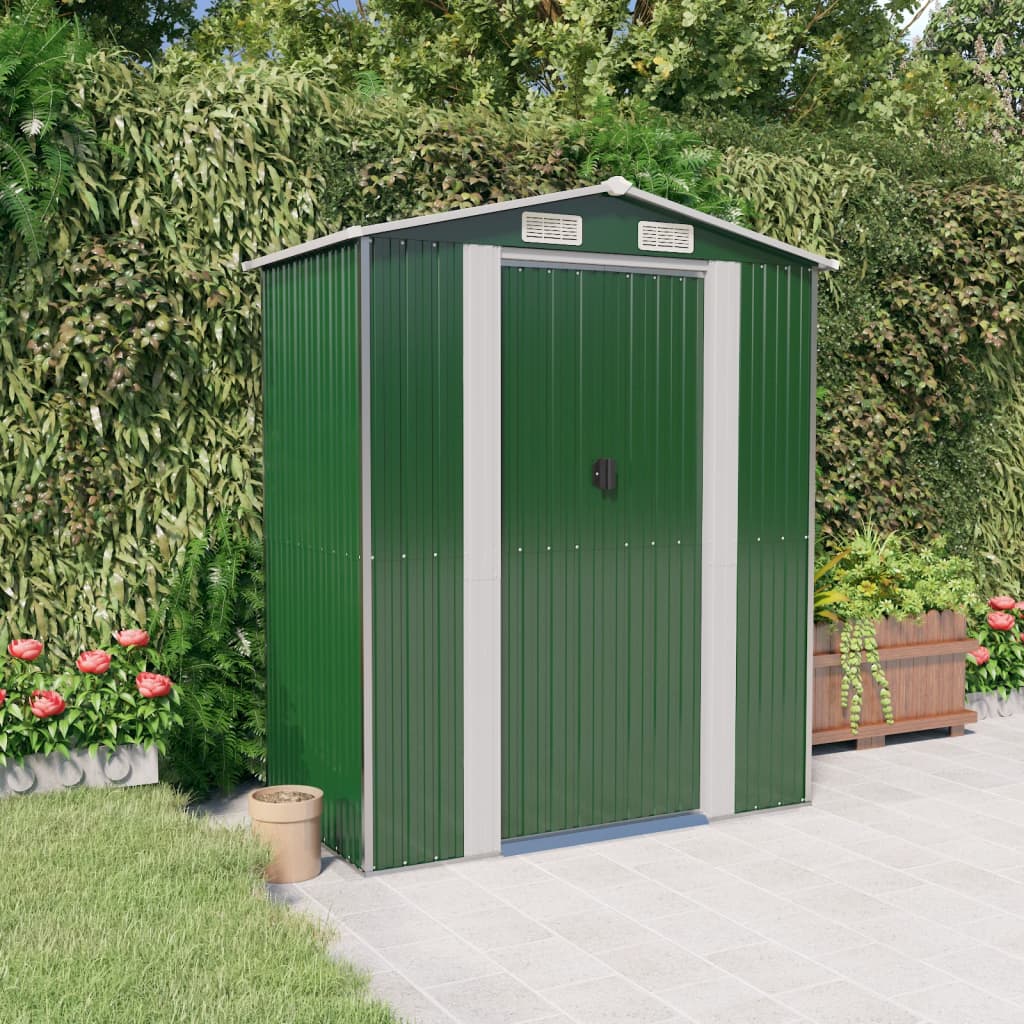 Garden Shed 192X108X223 Cm Galvanised Steel