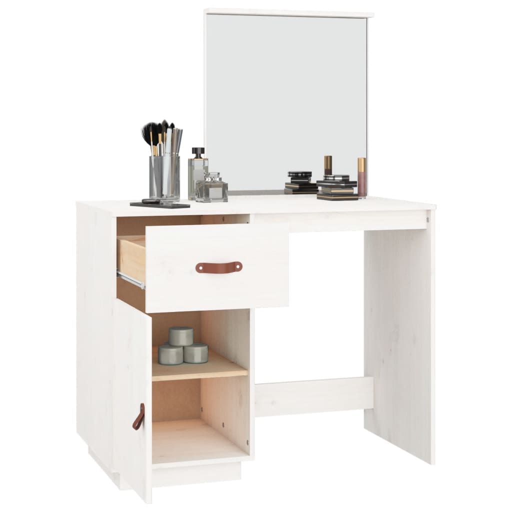 Dressing Table 95X50X134 Cm Solid Wood Pine