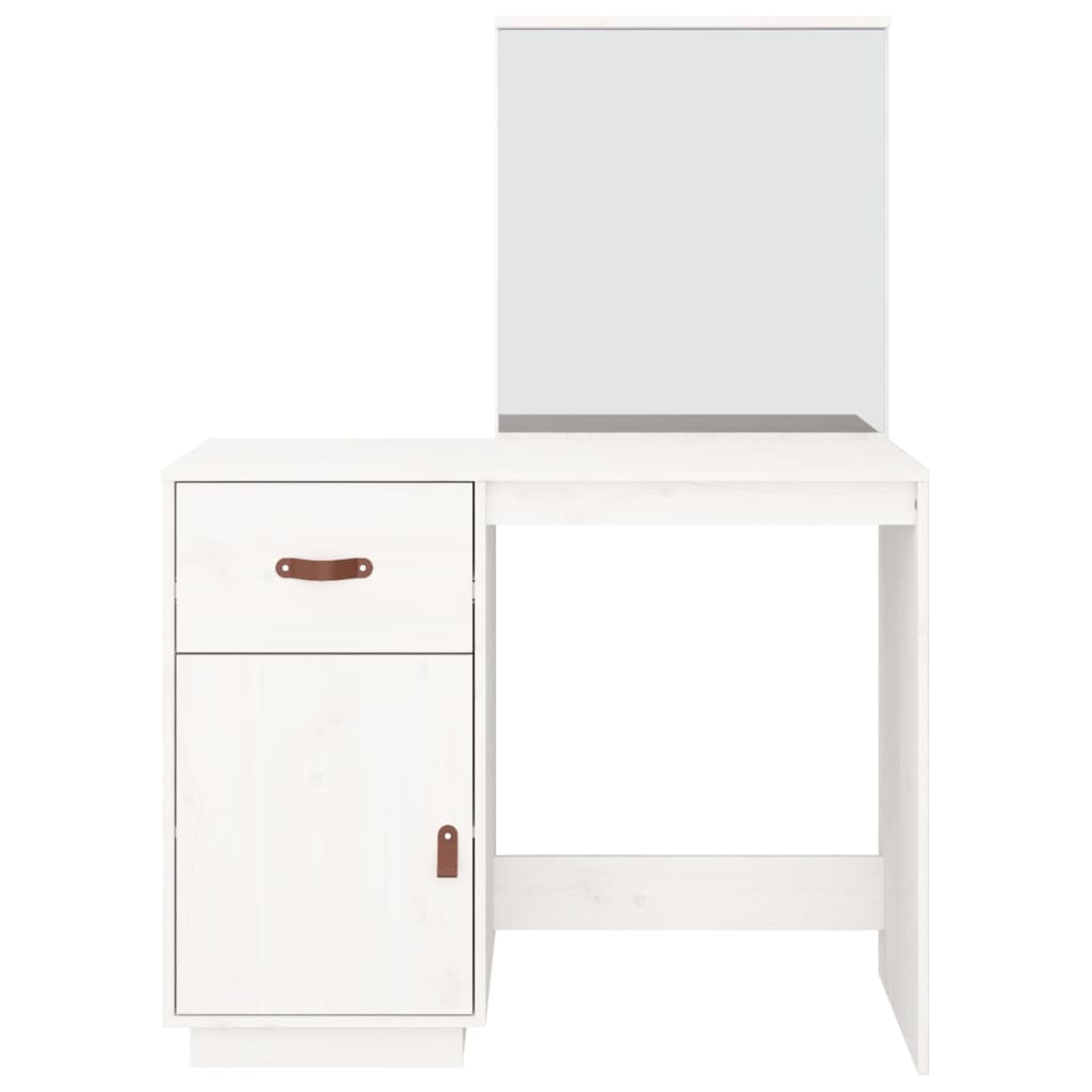 Dressing Table 95X50X134 Cm Solid Wood Pine