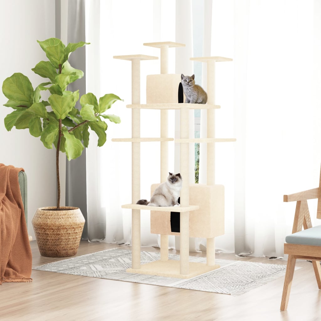 Cat Tree With Sisal Scratching Posts 162 Cm