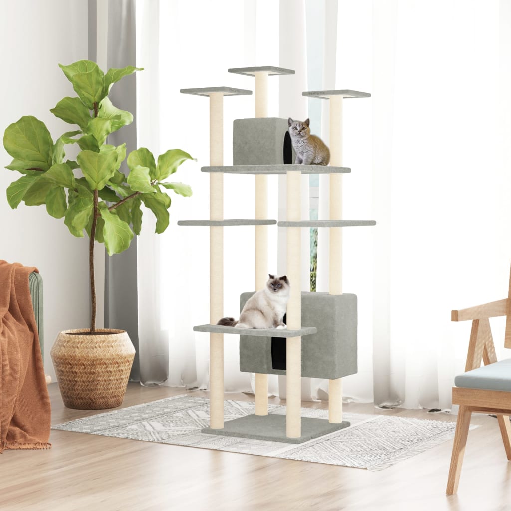 Cat Tree With Sisal Scratching Posts 162 Cm