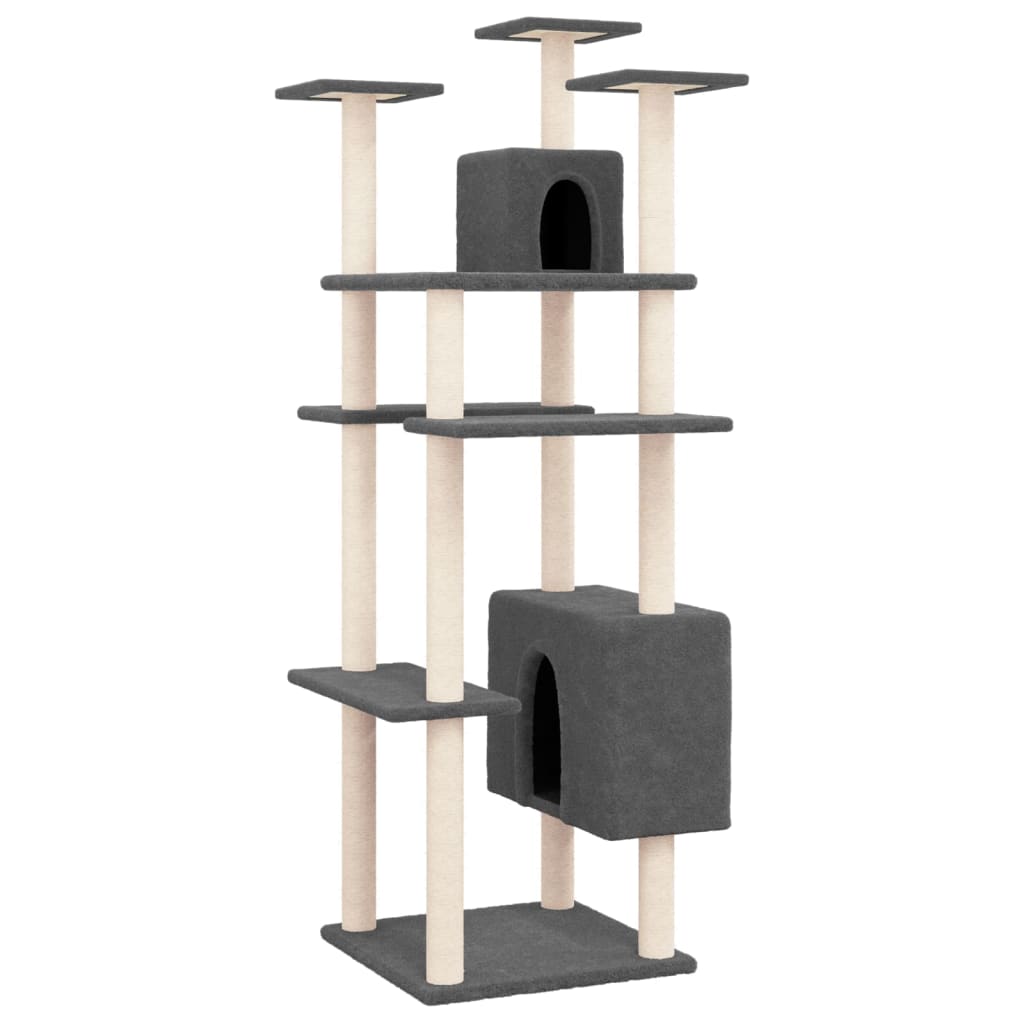 Cat Tree With Sisal Scratching Posts 162 Cm