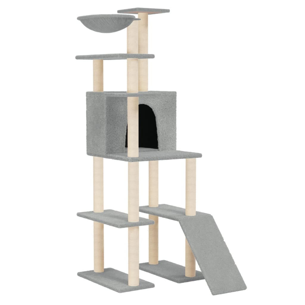 Cat Tree With Sisal Scratching Posts 166 Cm