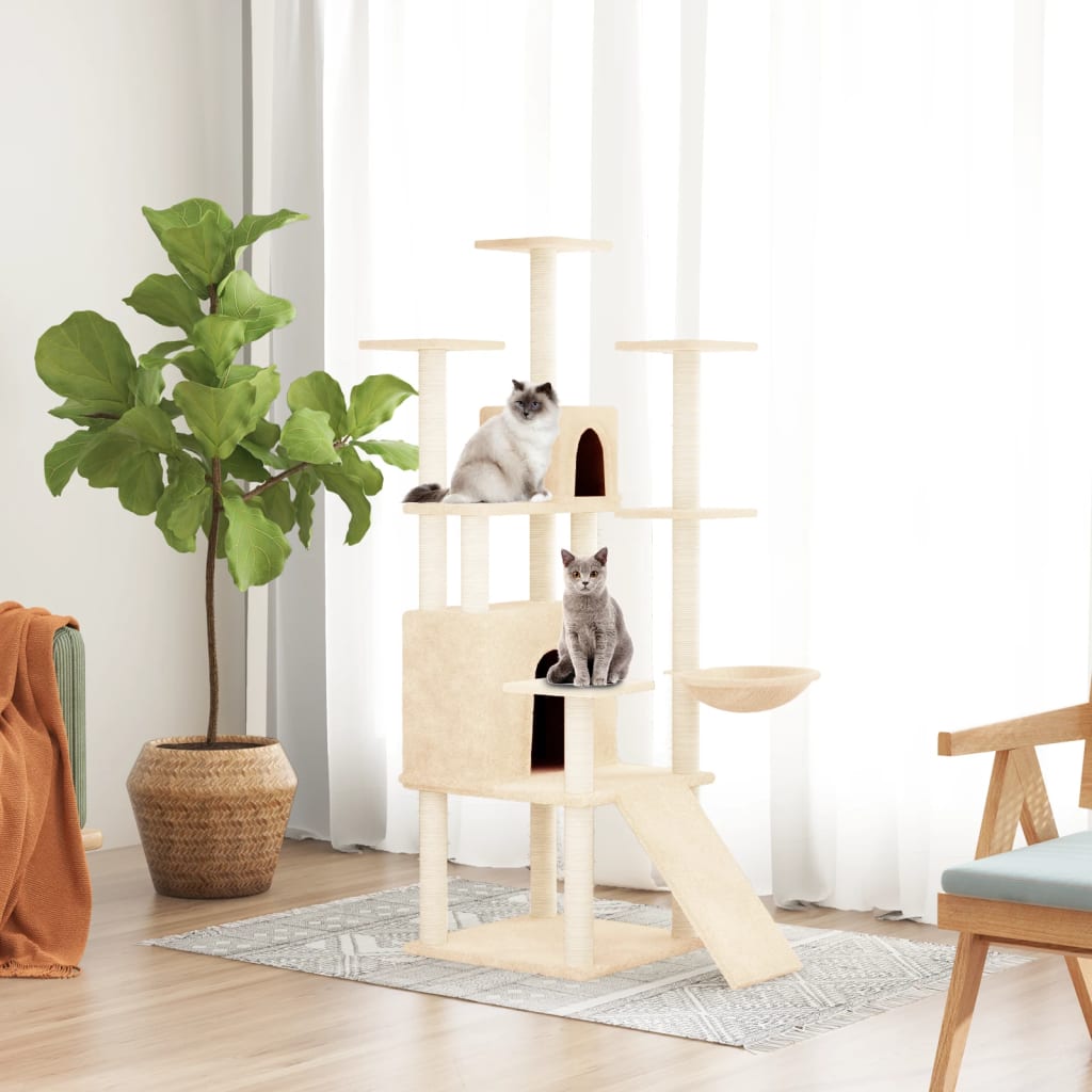 Cat Tree With Sisal Scratching Posts 154 Cm