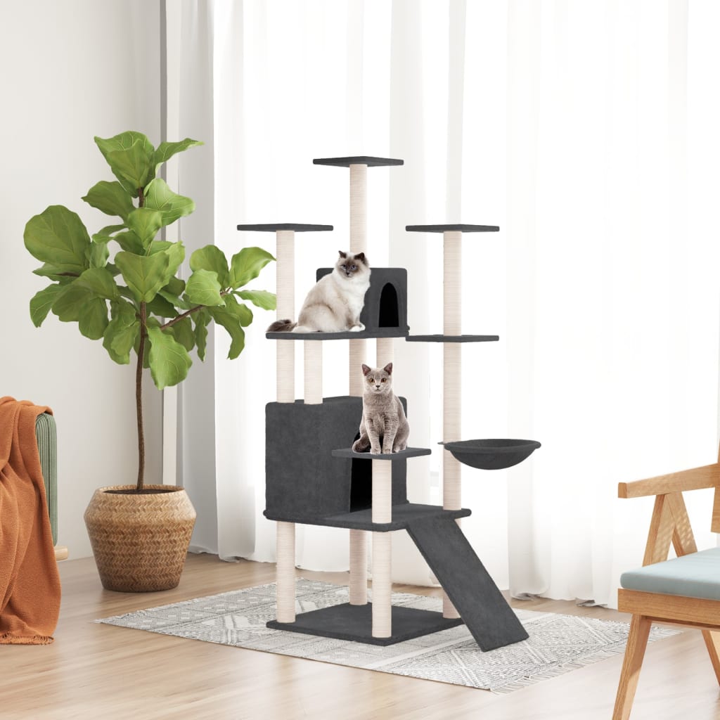 Cat Tree With Sisal Scratching Posts 154 Cm