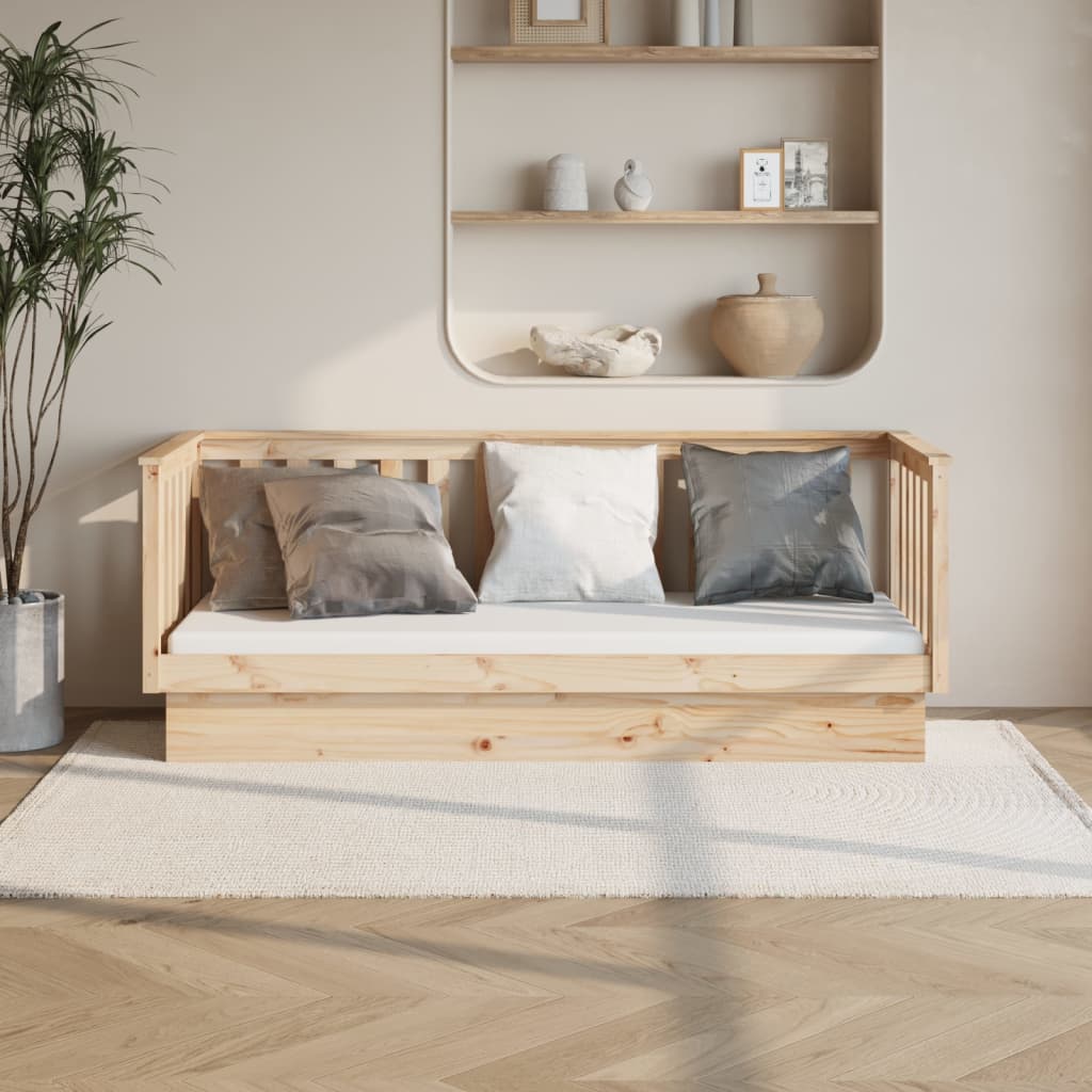 Day Bed Without Mattress Single Solid Wood Pine