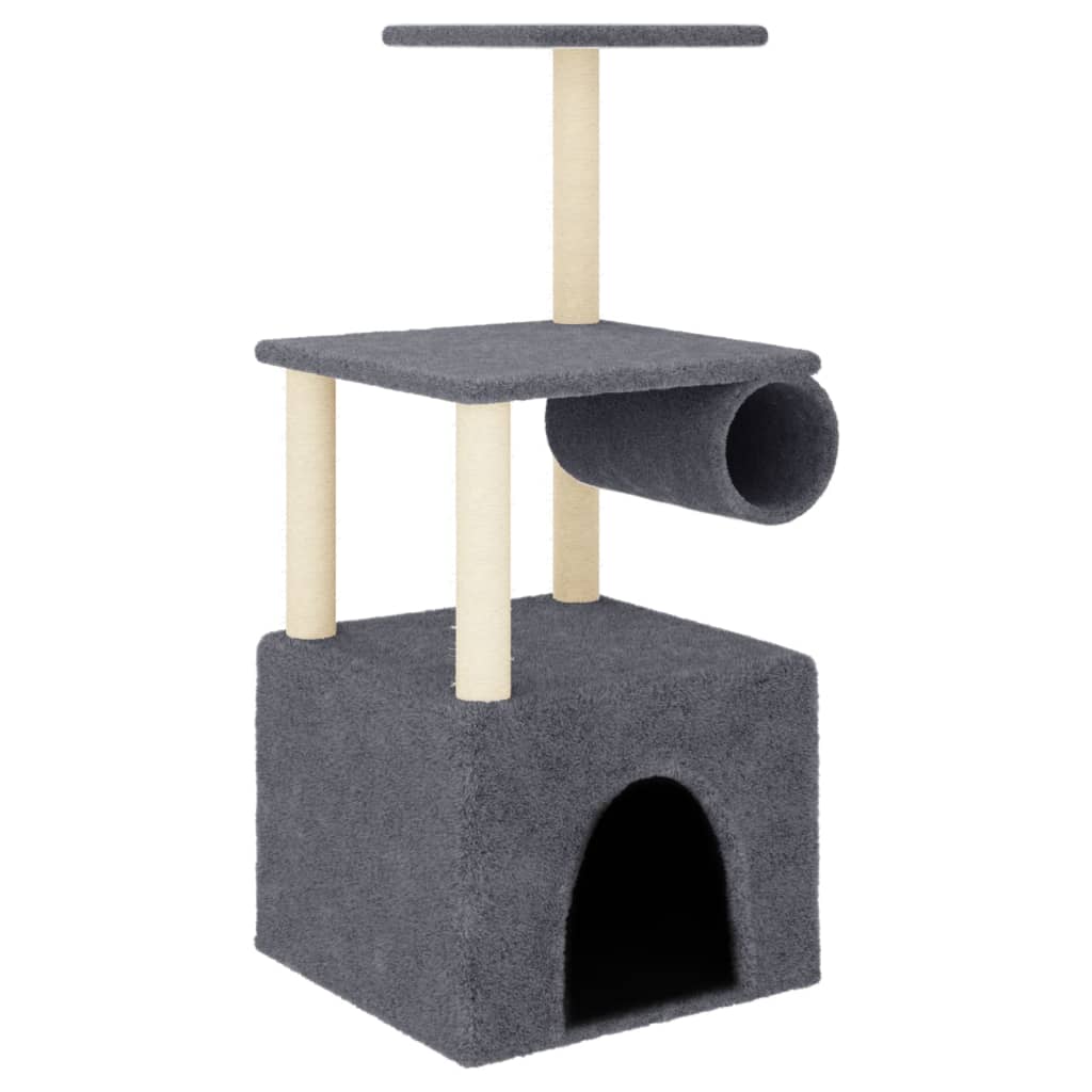 Cat Tree With Sisal Scratching Posts 109.5 Cm