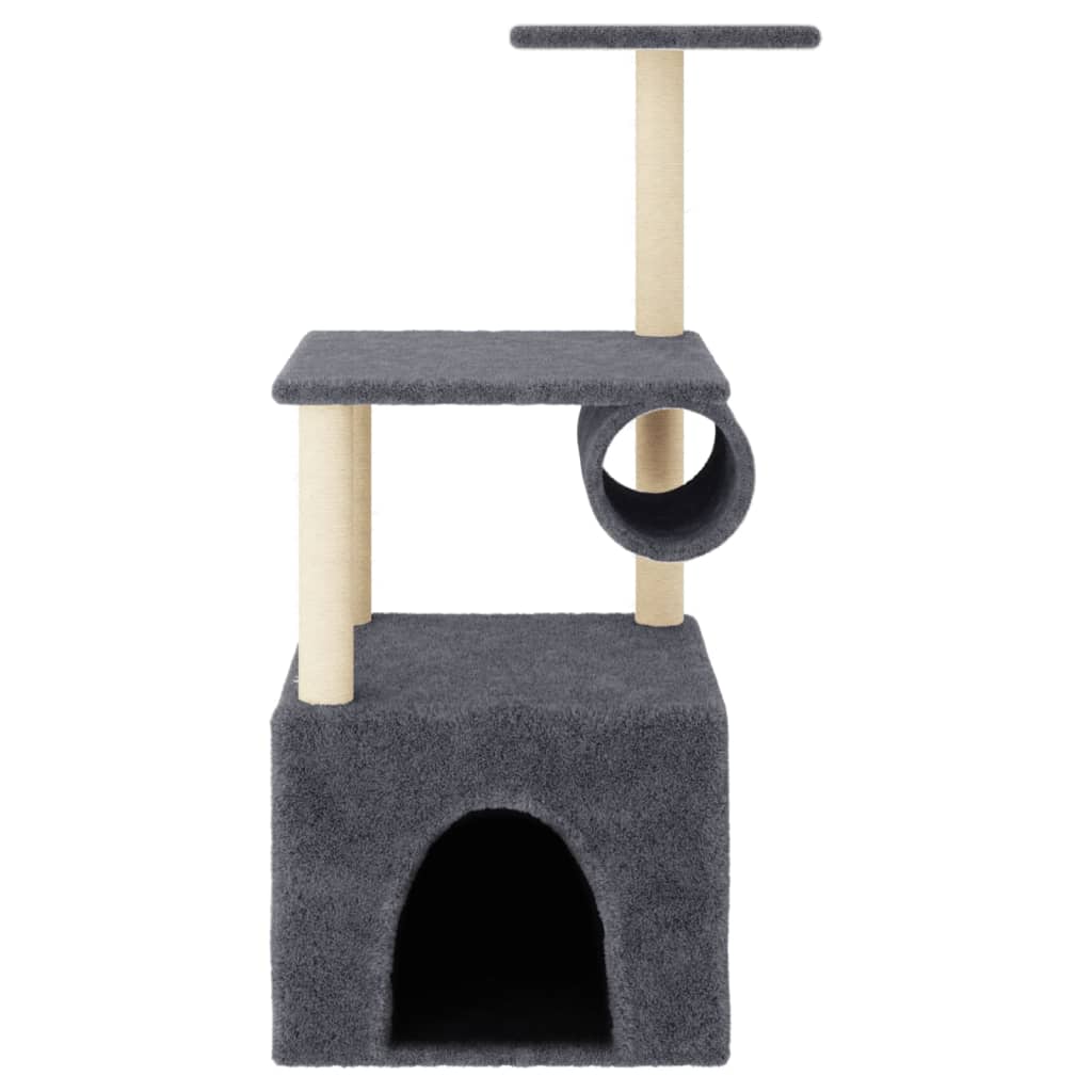 Cat Tree With Sisal Scratching Posts 109.5 Cm