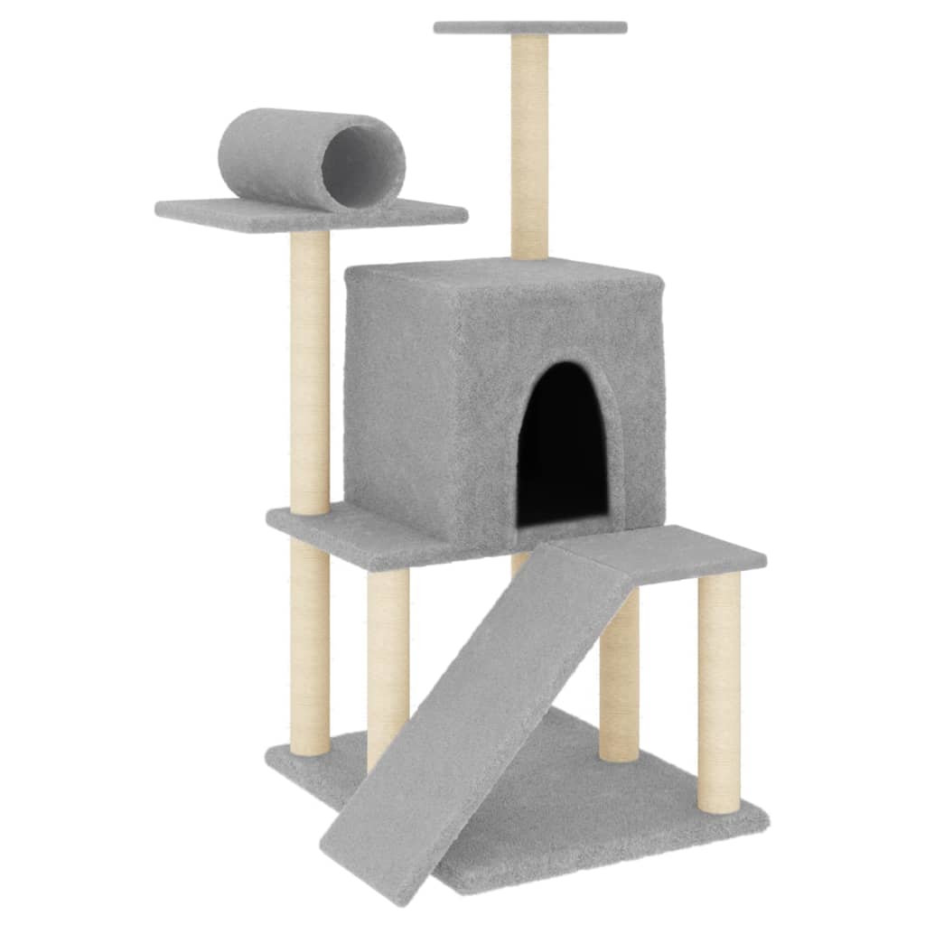 Cat Tree With Sisal Scratching Posts 110.5 Cm