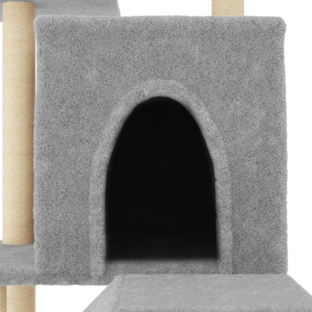 Cat Tree With Sisal Scratching Posts 110.5 Cm