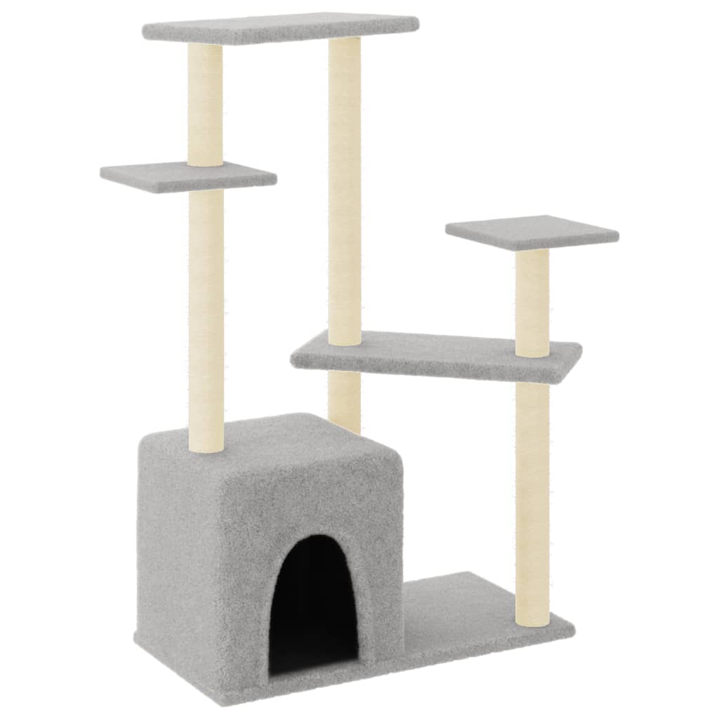 Cat Tree With Sisal Scratching Posts 107.5 Cm