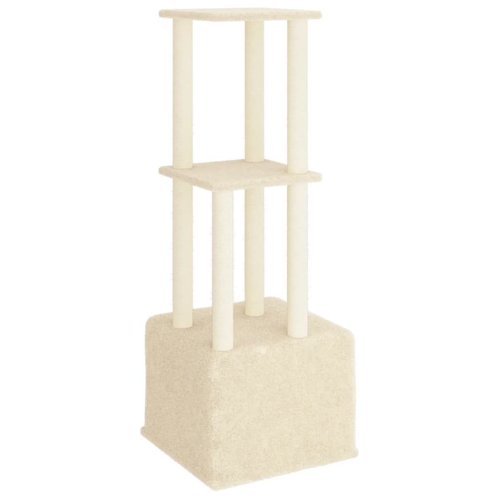 Cat Tree With Sisal Scratching Posts 133.5 Cm