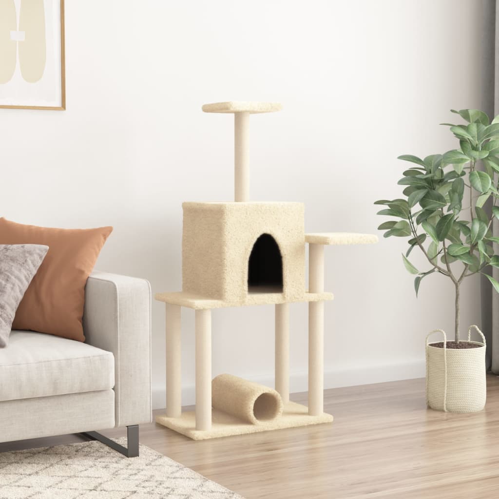 Cat Tree With Sisal Scratching Posts 122 Cm
