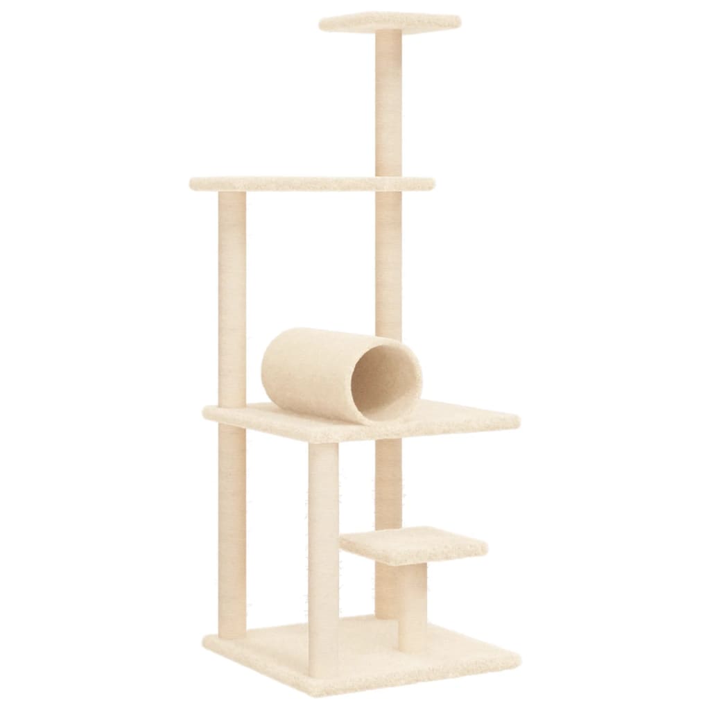 Cat Tree With Sisal Scratching Posts 136 Cm