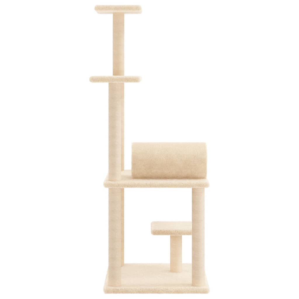 Cat Tree With Sisal Scratching Posts 136 Cm