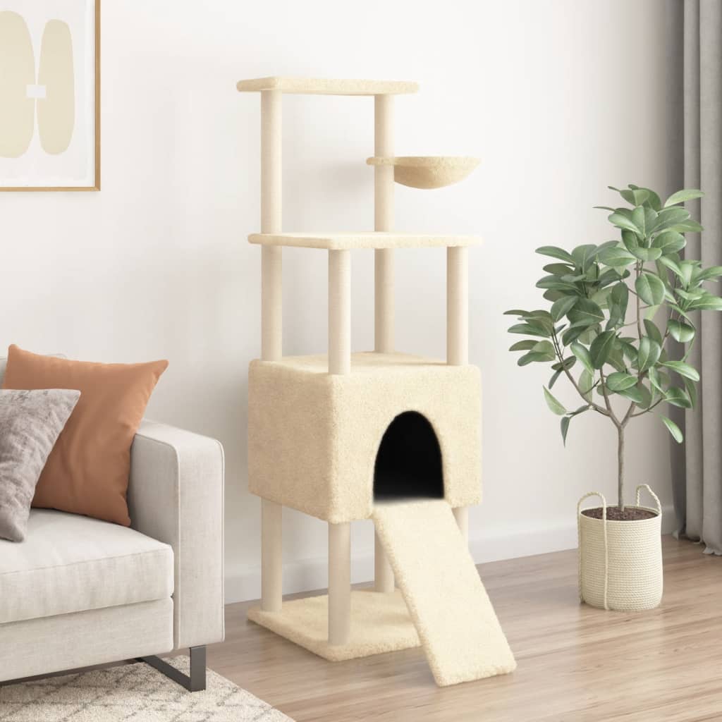 Cat Tree With Sisal Scratching Posts 153 Cm