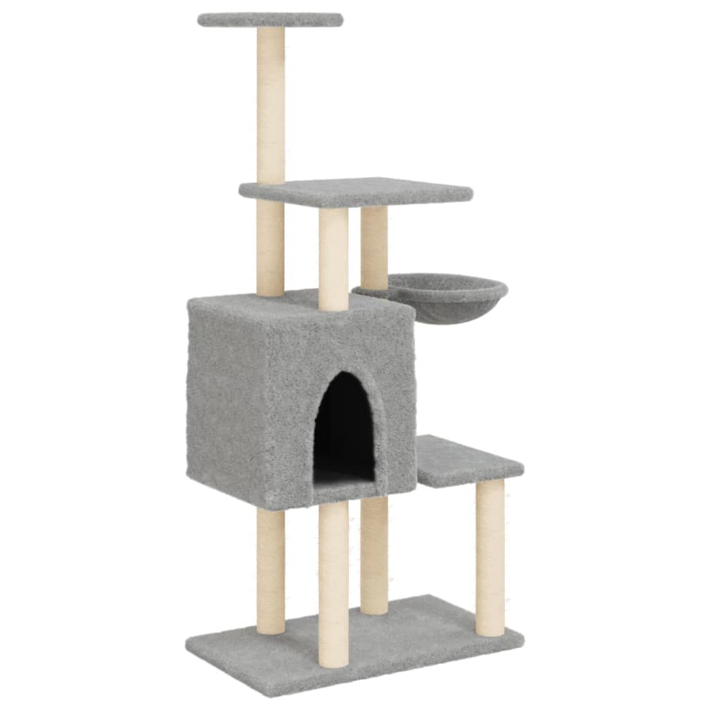 Cat Tree With Sisal Scratching Posts 131 Cm