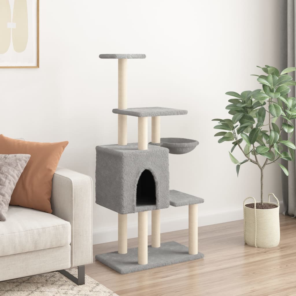 Cat Tree With Sisal Scratching Posts 131 Cm