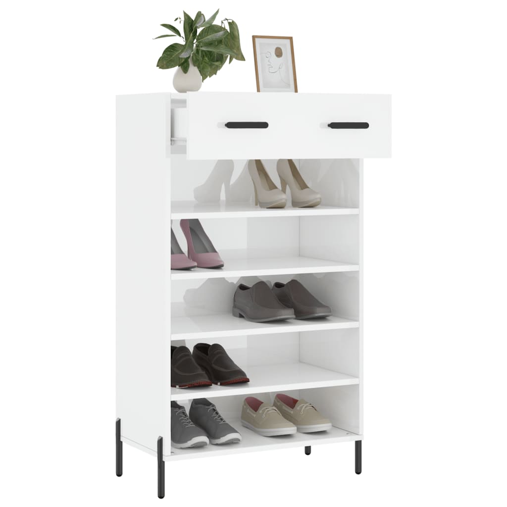 Shoe Cabinet 60X35X105 Cm Engineered Wood