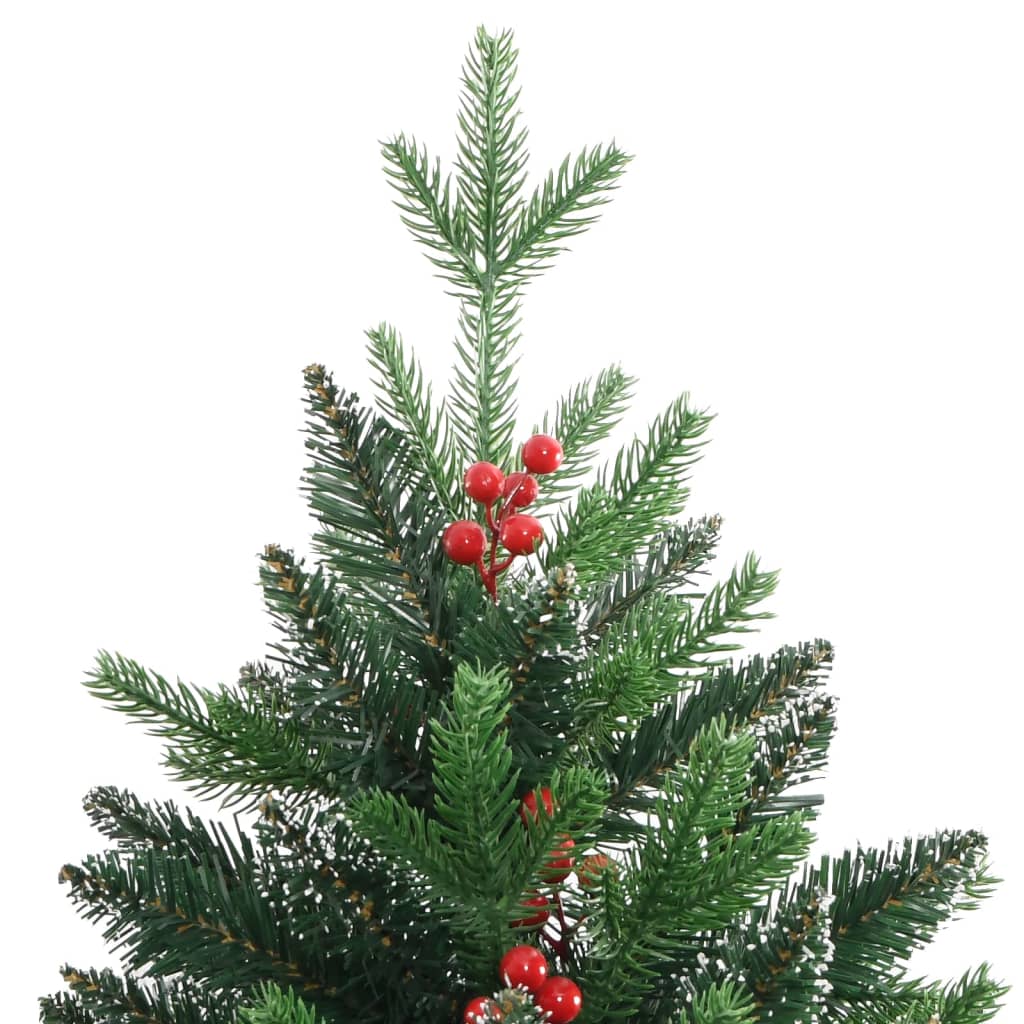 Artificial Hinged Christmas Tree With Red Berries