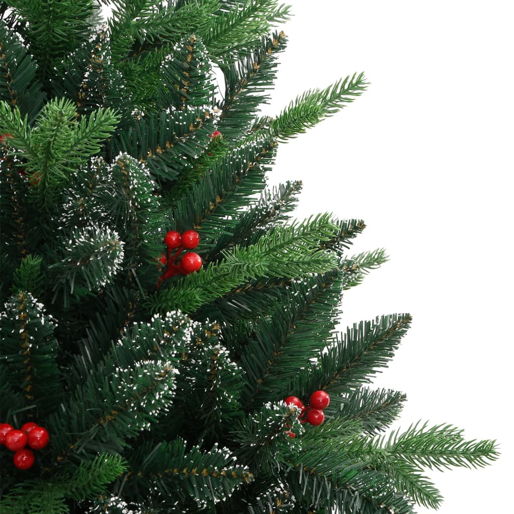 Artificial Hinged Christmas Tree With Red Berries