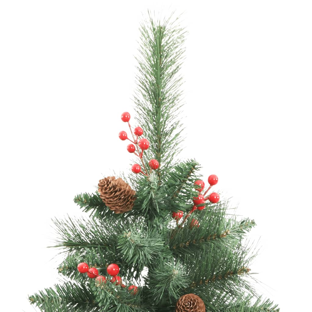 Artificial Hinged Christmas Tree With Cones And Berries