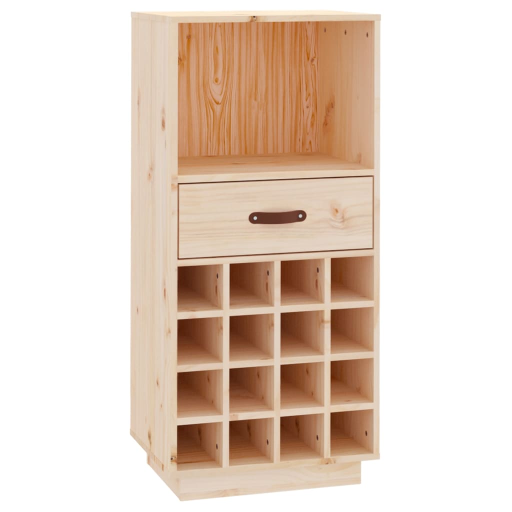 Wine Cabinet 45X34X100 Cm Solid Wood Pine