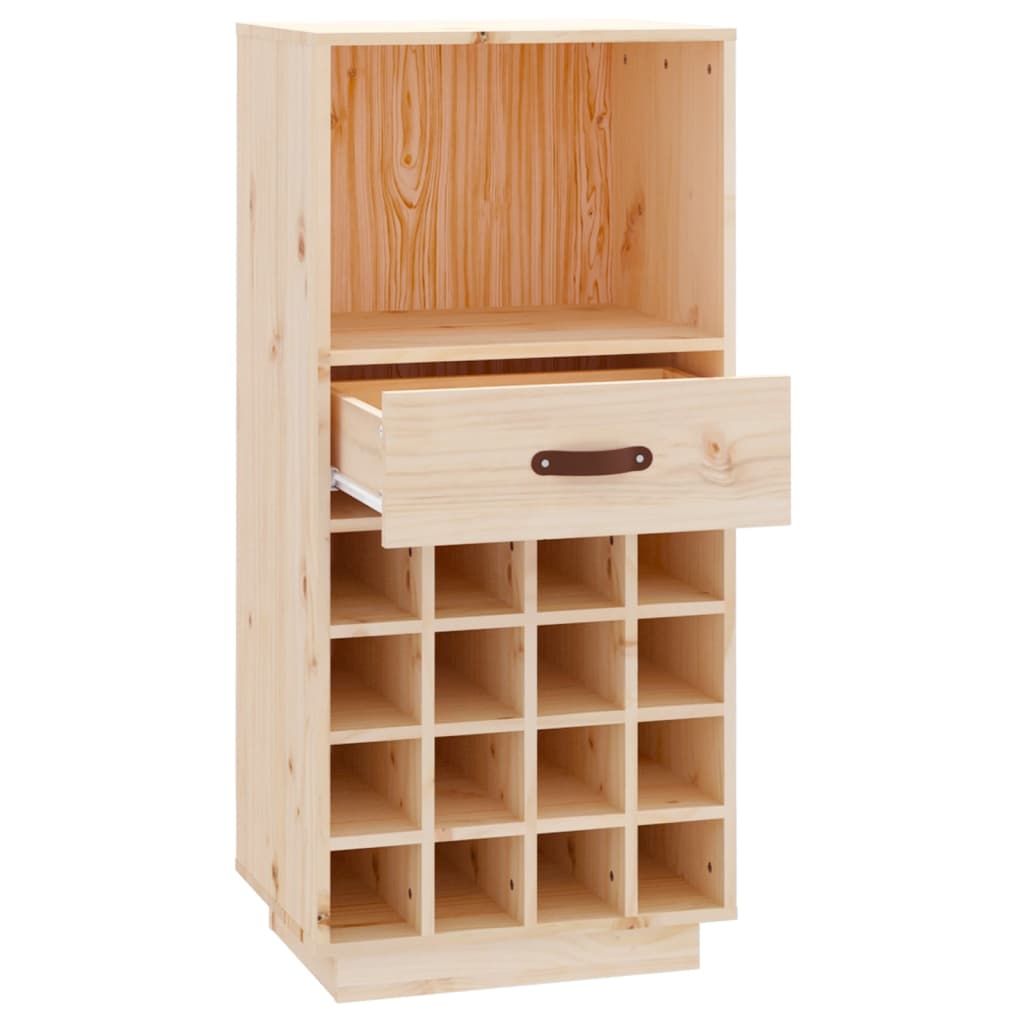 Wine Cabinet 45X34X100 Cm Solid Wood Pine