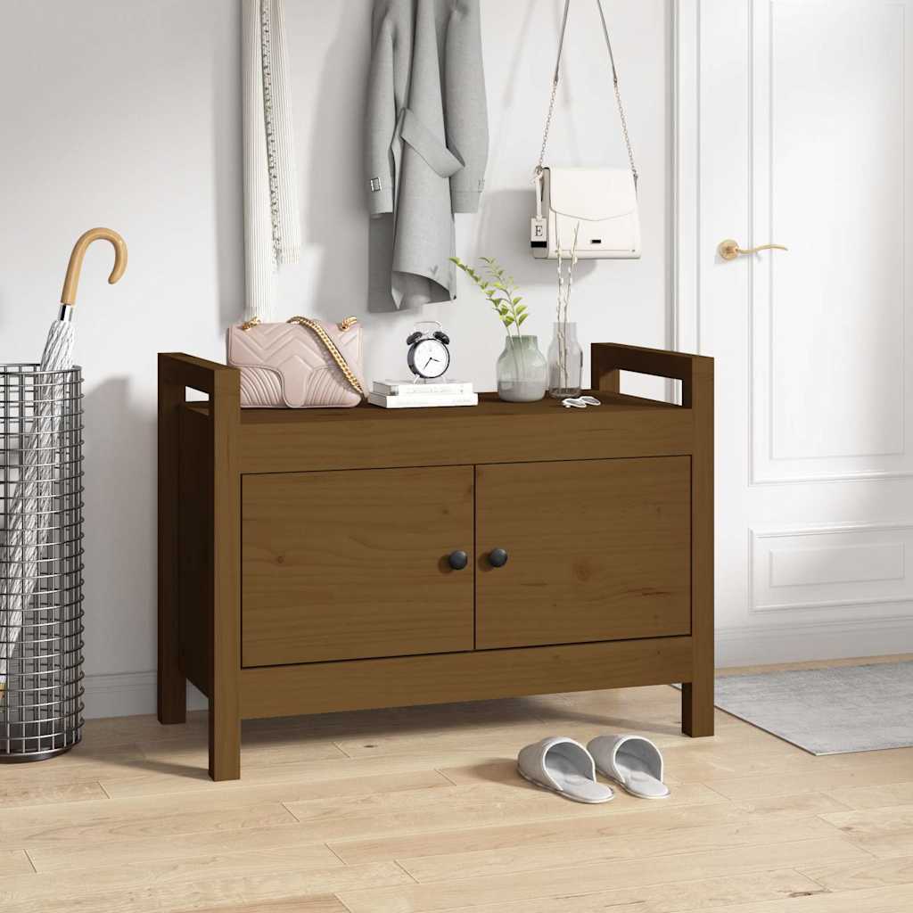 Hall Bench Solid Wood Pine