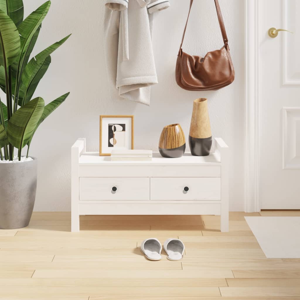 Hall Bench Solid Wood Pine