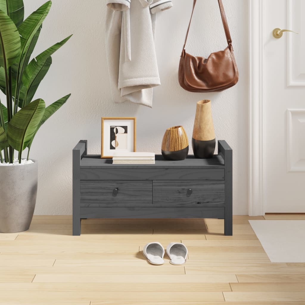 Hall Bench Solid Wood Pine