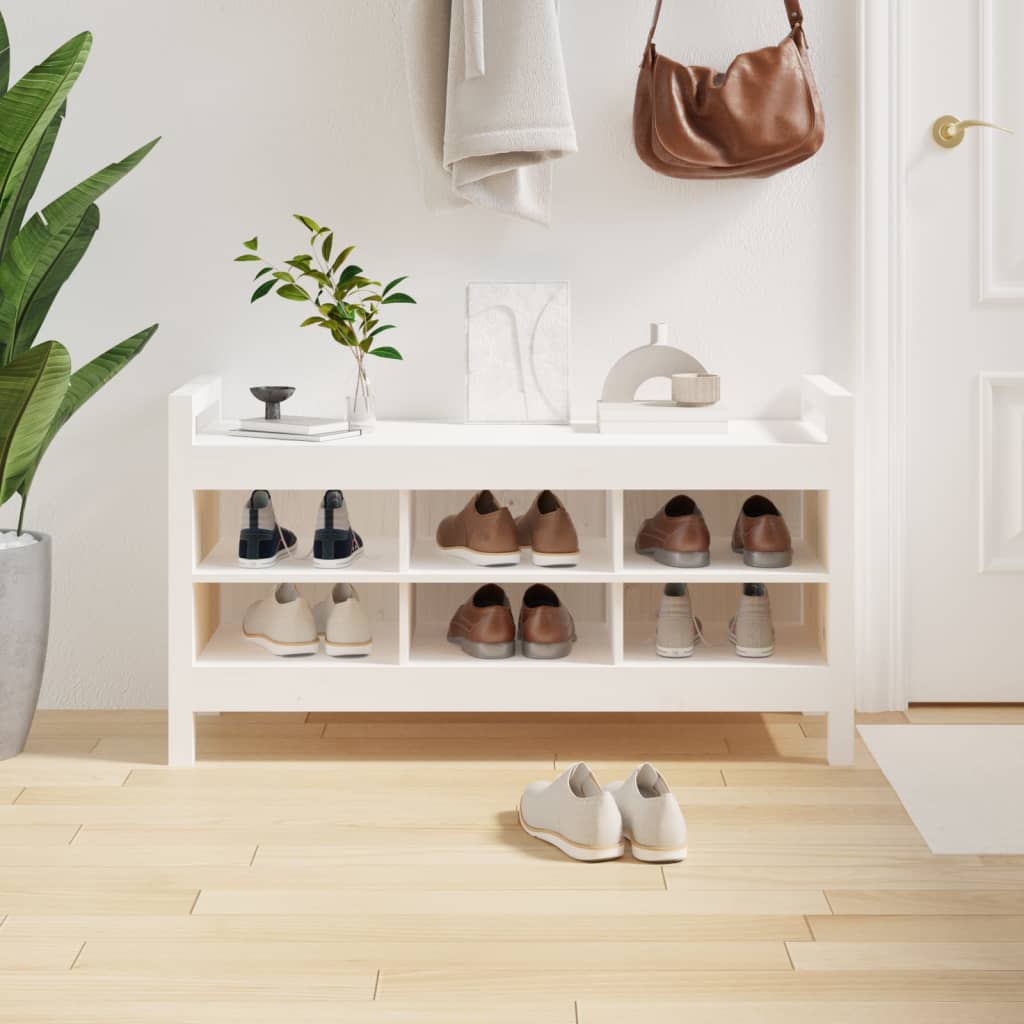 Hall Bench Solid Wood Pine