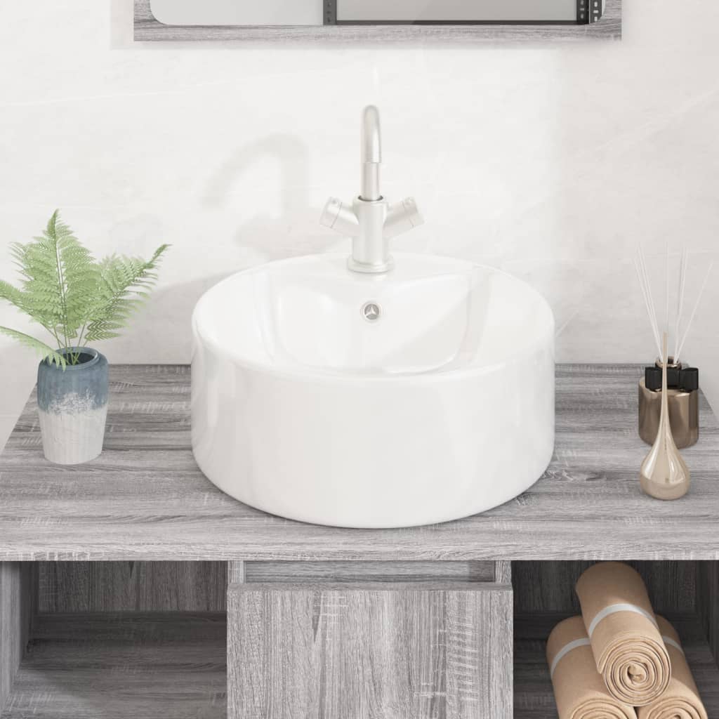 Wash Basin Ceramic Round