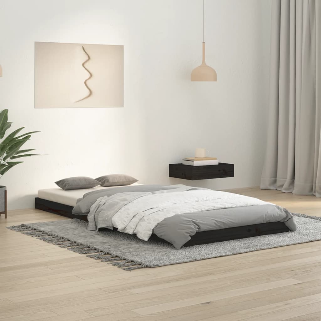 Bed Frame Without Mattress Double Solid Wood Pine