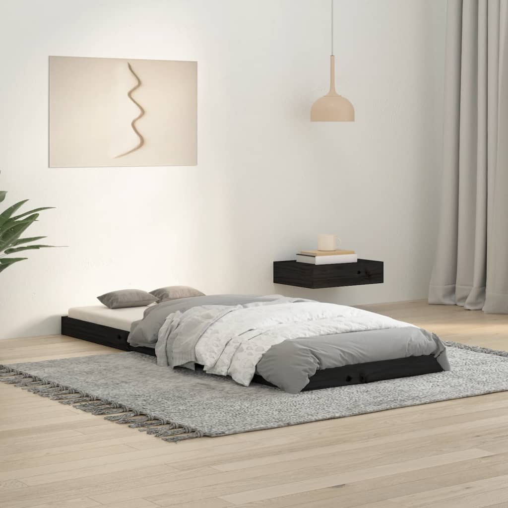 Bed Frame Without Mattress Double Solid Wood Pine