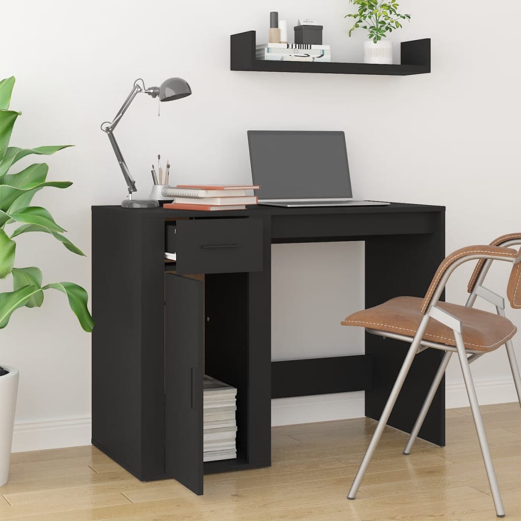 Desk 100X49X75 Cm Engineered Wood