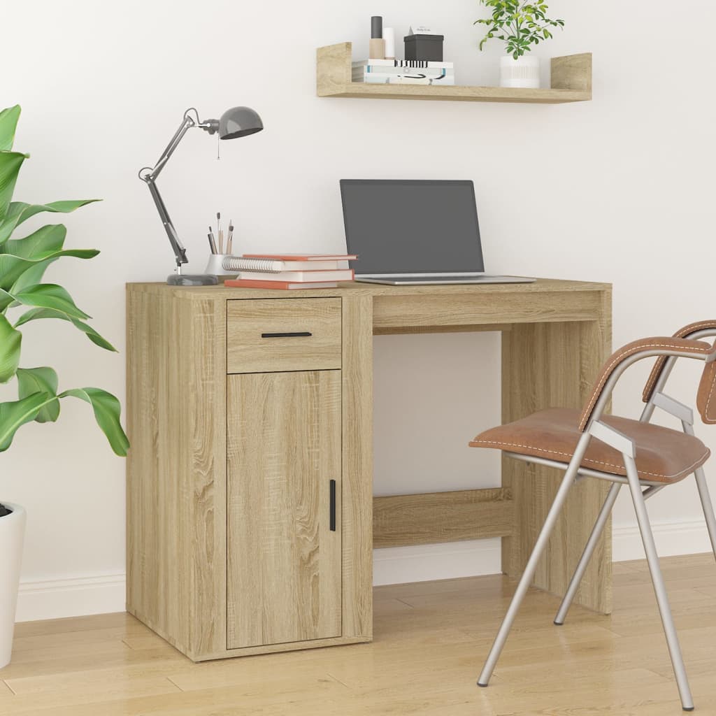 Desk 100X49X75 Cm Engineered Wood