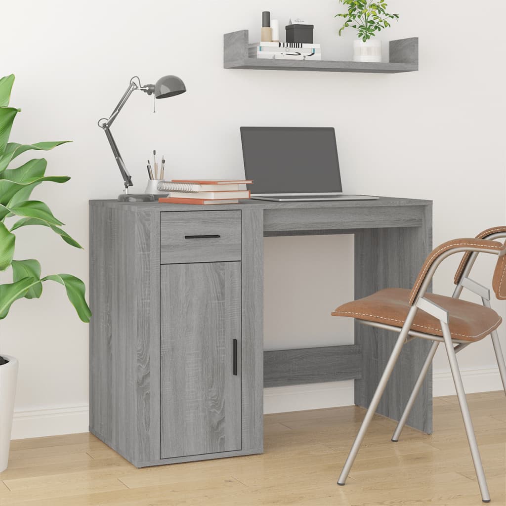 Desk 100X49X75 Cm Engineered Wood