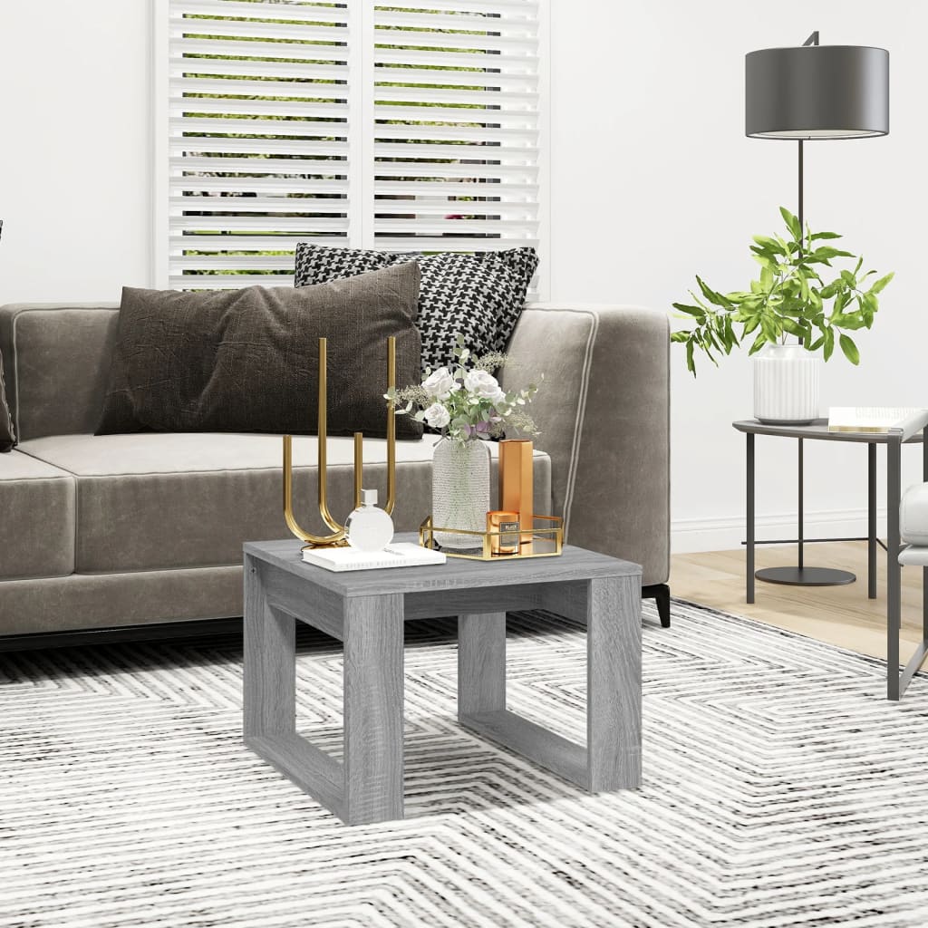 Side Table 50X50X35 Cm Engineered Wood