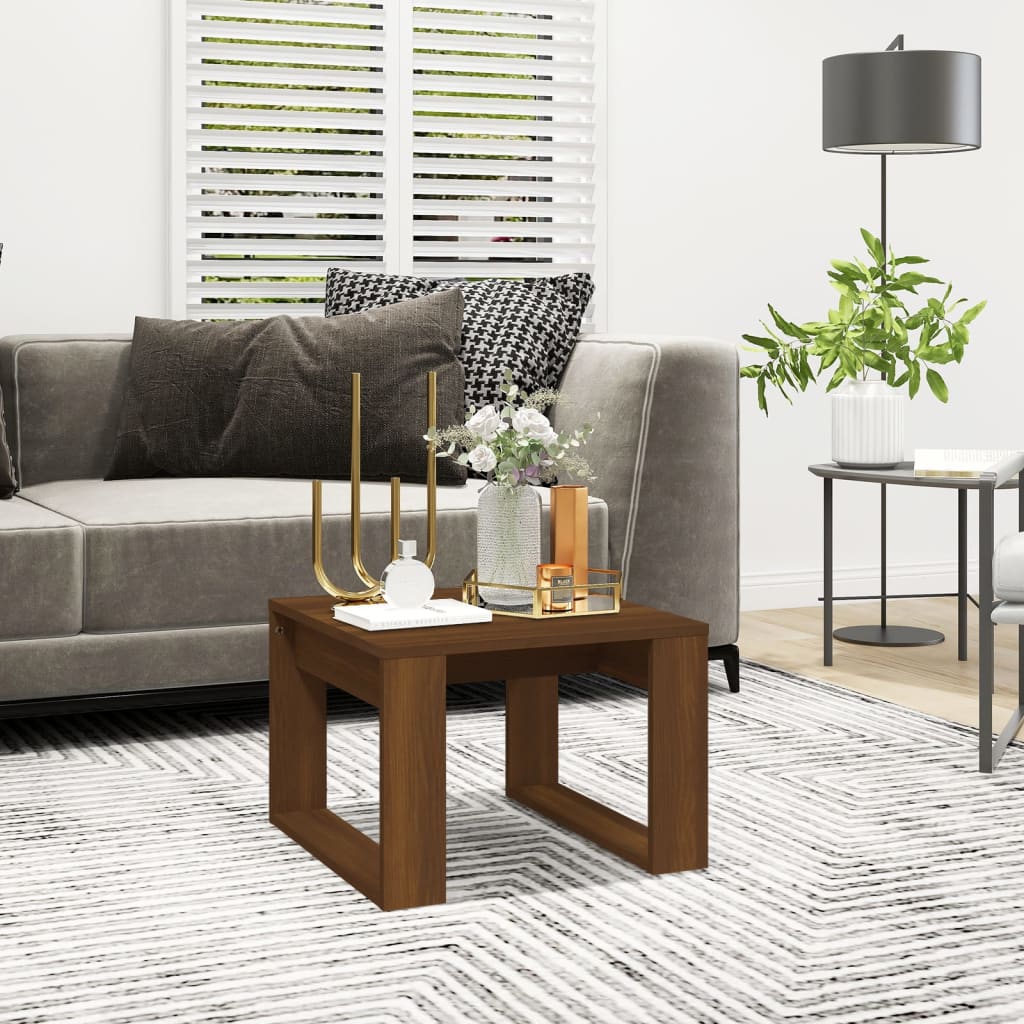 Side Table 50X50X35 Cm Engineered Wood