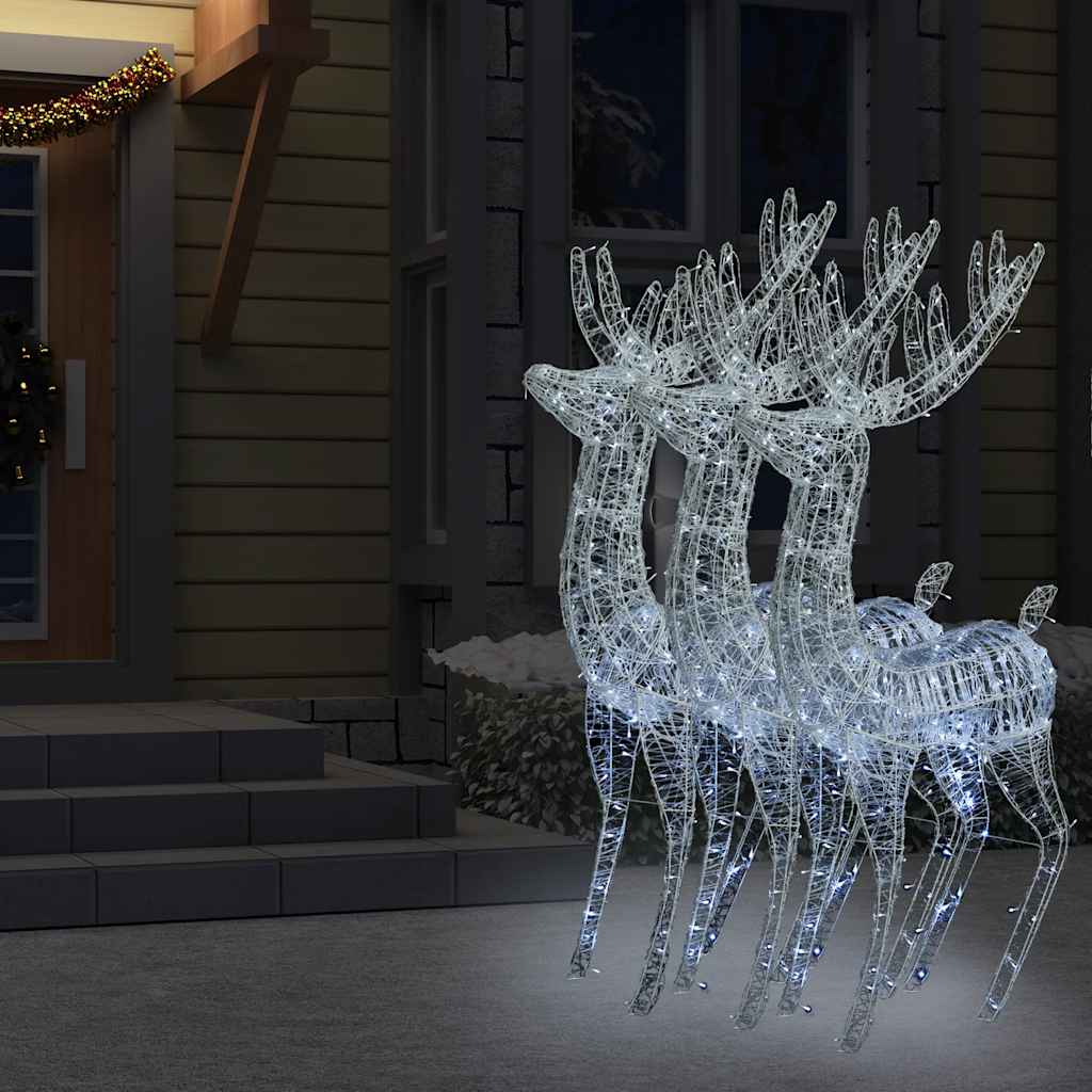 Reindeer Christmas Decoration 90 Leds Acrylic