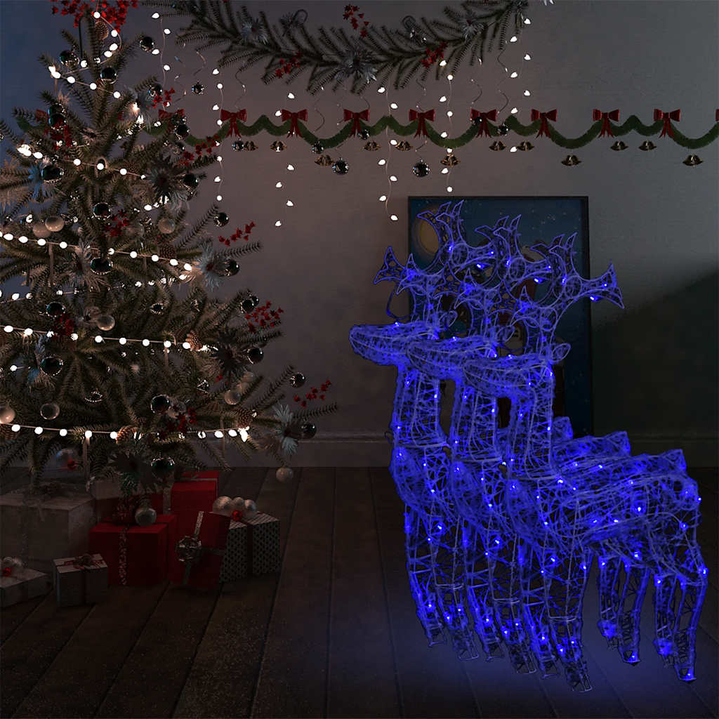 Reindeer Christmas Decoration 90 Leds Acrylic